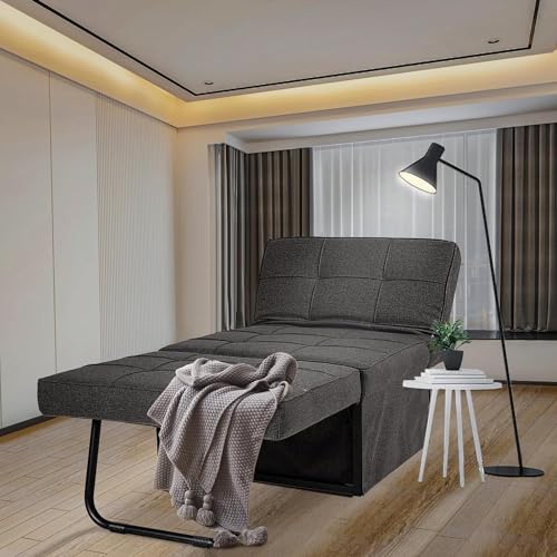 Versatile 4-in-1 Convertible Sofa Bed in Gray