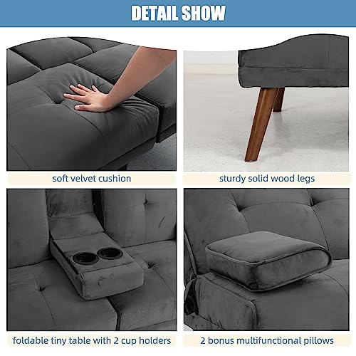 Dark Gray Shintenchi Sofa Bed