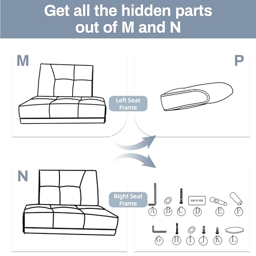Convertible Sofa Bed with Cup Holder for Small Spaces