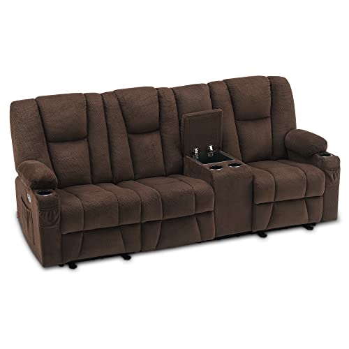 MCombo Electric Reclining Sofa with Heat & Massage