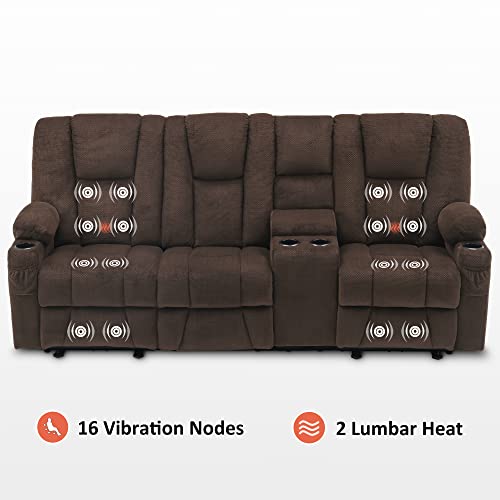 MCombo Electric Reclining Sofa with Heat & Massage