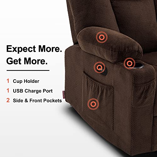 MCombo Electric Reclining Sofa with Heat & Massage