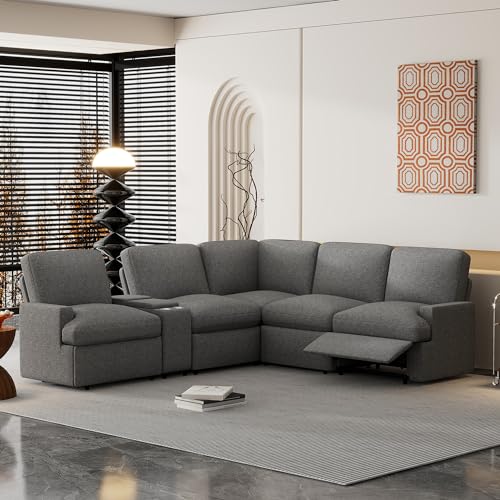 LUMISOL Power Recliner Corner Sofa with Storage Box
