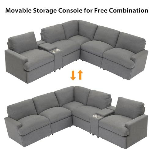LUMISOL Power Recliner Corner Sofa with Storage Box
