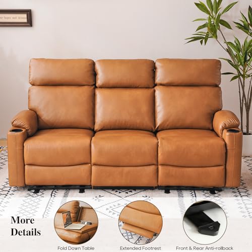 3-Seat Power Reclining Sofa with USB Ports