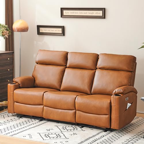 3-Seat Power Reclining Sofa with USB Ports