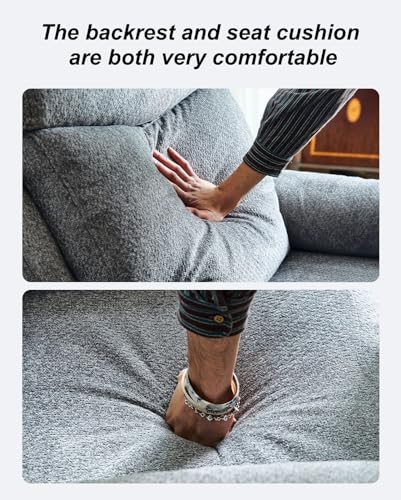 Light Gray 3-Seater Power Recliner Sofa