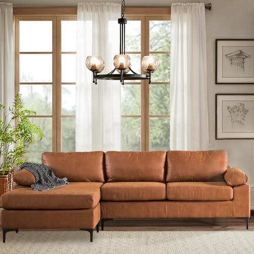 Modern L-Shaped 3-Seater Sofa with Chaise Lounge
