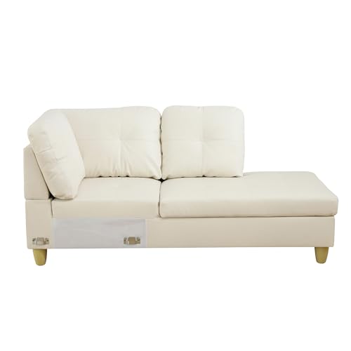 Lostcat White Sectional Sofa - Spacious & Stylish