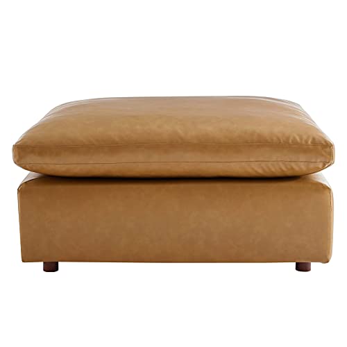 Modway Commix Modular Reclining Sofa, Tan Vegan Leather