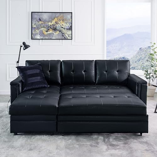 Lily Sectional Sleeper Sofa with USB Ports