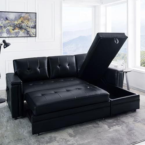 Lily Sectional Sleeper Sofa with USB Ports