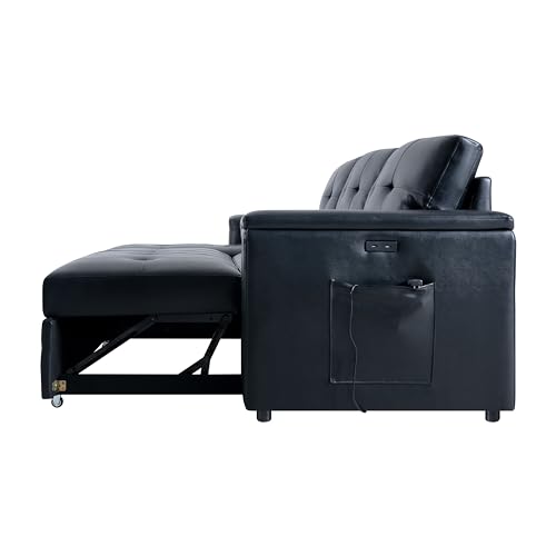 Lily Sectional Sleeper Sofa with USB Ports