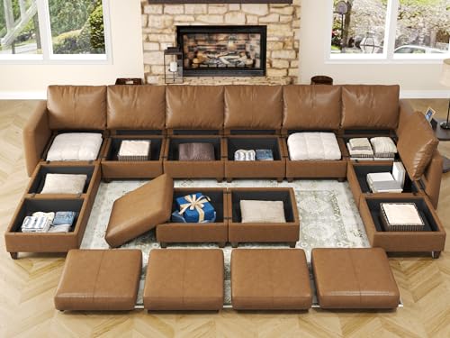 EASE MOOSE Oversized Sectional Sofa with Reversible Chaises