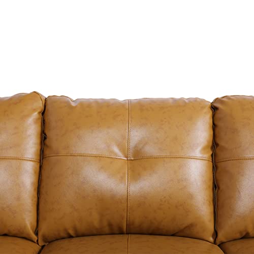 Ginger Modern L-Shaped Sectional Sofa Set