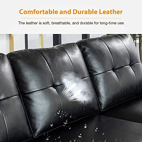 HONBAY Modern L-Shaped Convertible Sectional Sofa