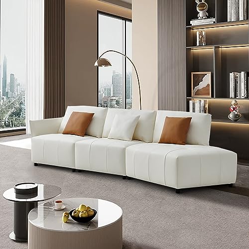 Modern Sectional Sofa in Luxurious Leather