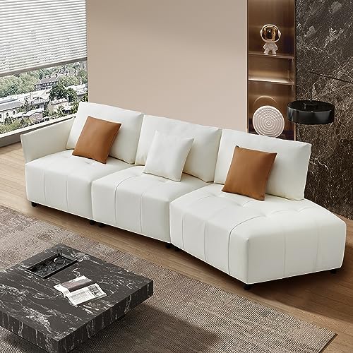 Modern Sectional Sofa in Luxurious Leather