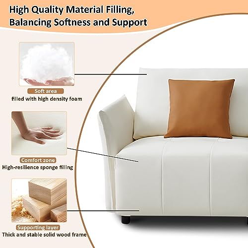 Modern Sectional Sofa in Luxurious Leather