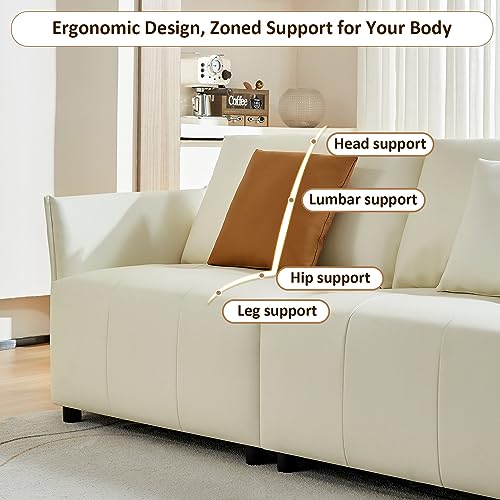 Modern Sectional Sofa in Luxurious Leather