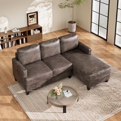 Modern 3-Seater L-Shaped Sofa with Chaise
