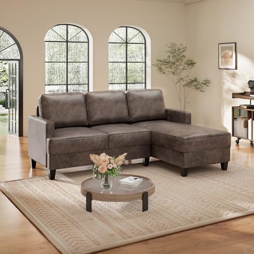 Modern 3-Seater L-Shaped Sofa with Chaise