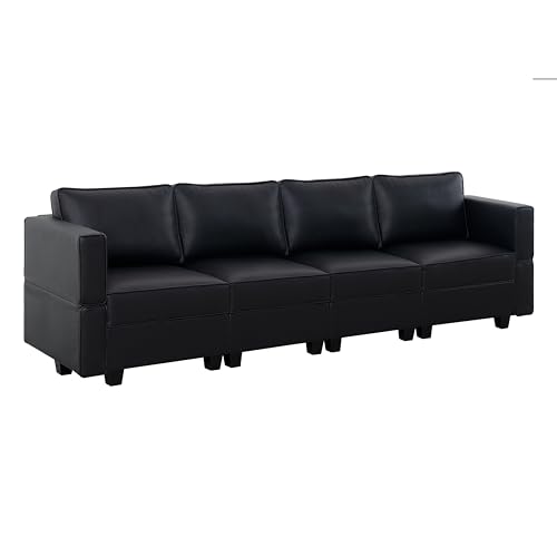 Naomi Home Sarah Black Modular Sofa with Storage