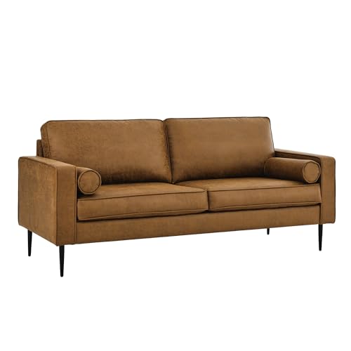Asucoora Modern Leather Sofa and Loveseat Set