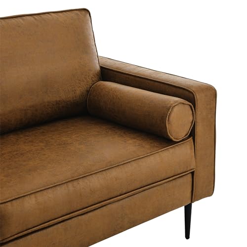 Asucoora Modern Leather Sofa and Loveseat Set