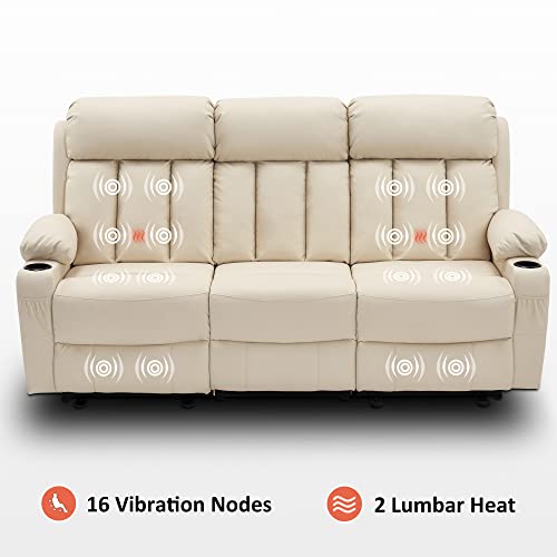 MCombo 3-Seat Power Reclining Sofa with Heat