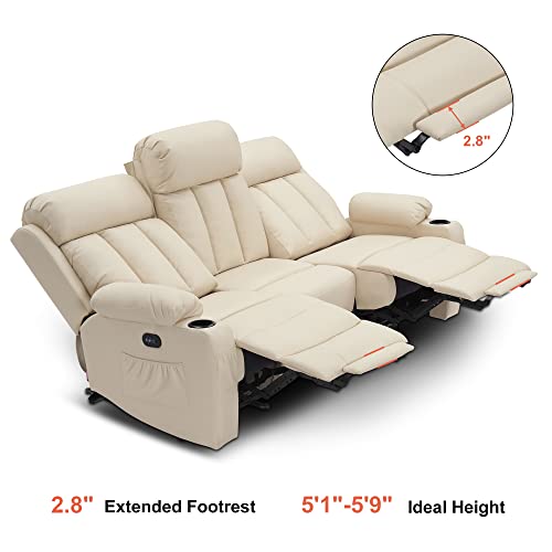 MCombo 3-Seat Power Reclining Sofa with Heat