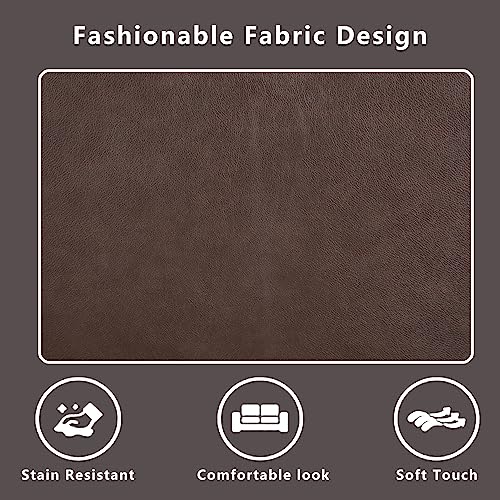 Brown Leather Recliner Sofa Set for Living Room