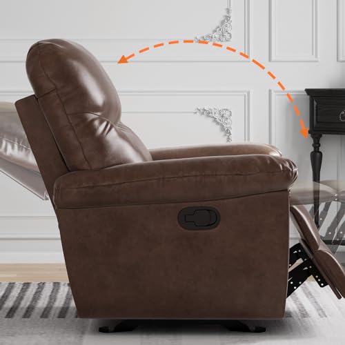 LARMACE Faux Leather 3-Seater Recliner Sofa