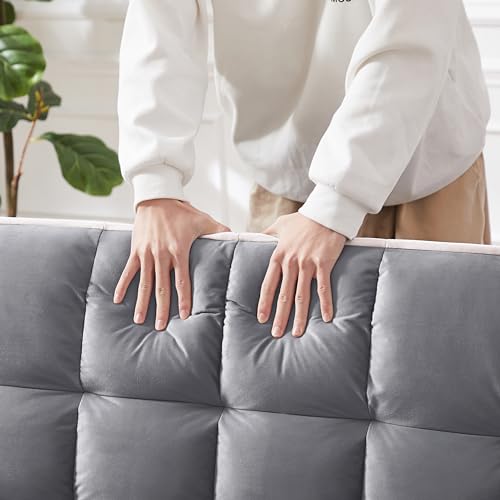 Compact 55" Convertible Velvet Futon Sofa Bed