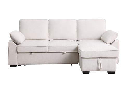 L-Shaped Sleeper Sofa with Storage & USB Charging
