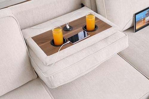 L-Shaped Sleeper Sofa with Storage & USB Charging