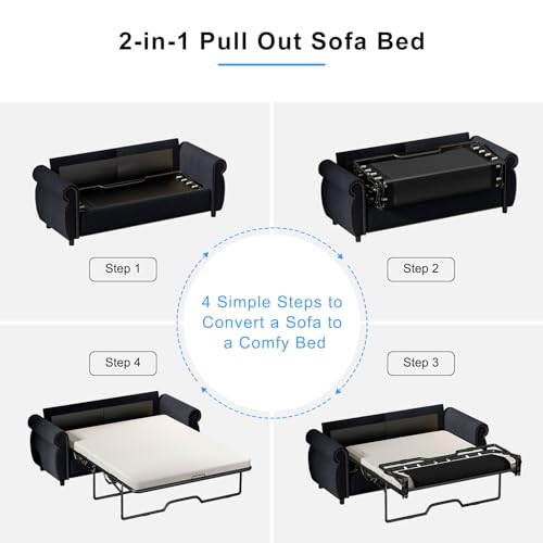PUREMIND 2-in-1 Pull Out Sofa Bed