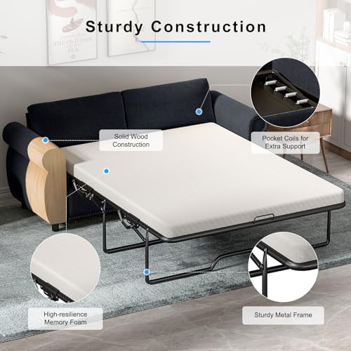 PUREMIND 2-in-1 Pull Out Sofa Bed