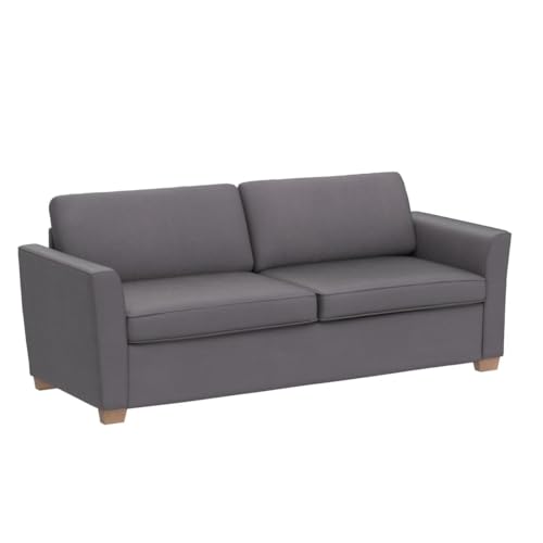 Full Size Velvet Pull Out Sofa Bed - Dark Grey