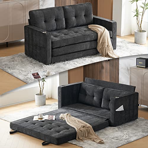 VINGLI 64" Full Size Convertible Futon Sofa