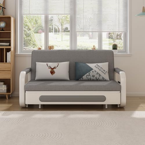 Modern Convertible Sofa Bed with Adjustable Backrest