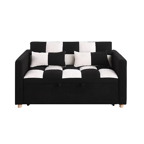 VITOVMA Twin Sleeper Sofa Loveseat with Pillows