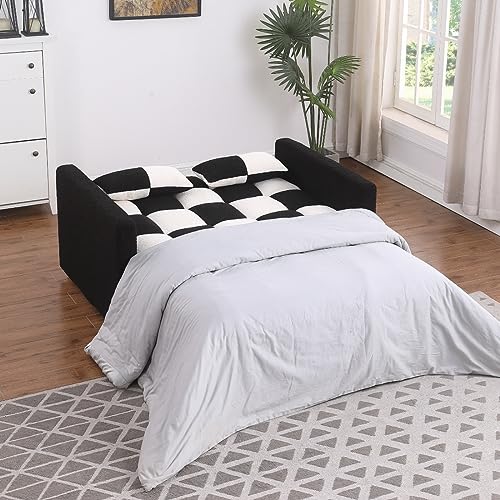 VITOVMA Twin Sleeper Sofa Loveseat with Pillows