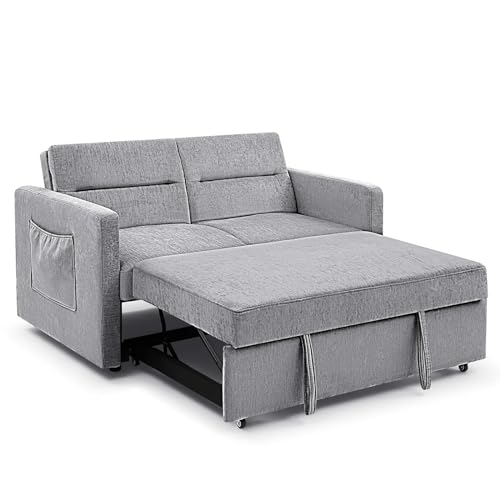 Antetek 3-in-1 Convertible Love Seat Sofa Bed
