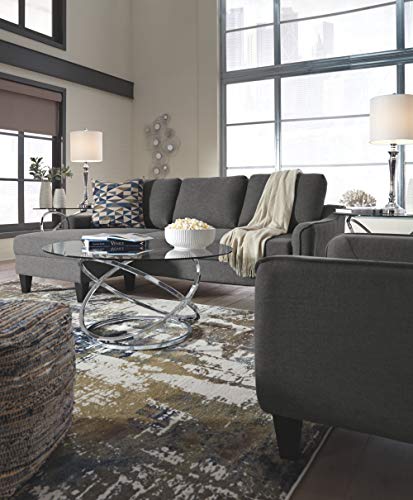 Jarreau Modern Gray Sectional Sleeper Sofa