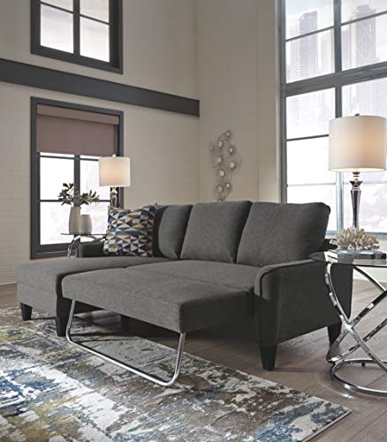 Jarreau Modern Gray Sectional Sleeper Sofa