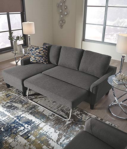 Jarreau Modern Gray Sectional Sleeper Sofa