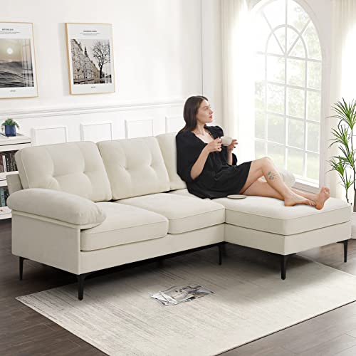 EASELAND 82" L-Shaped Reversible Sectional Sofa