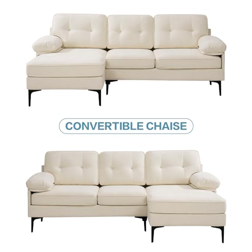 EASELAND 82" L-Shaped Reversible Sectional Sofa