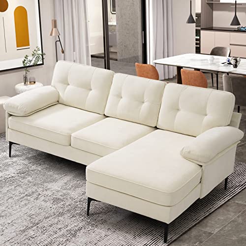 EASELAND 82" L-Shaped Reversible Sectional Sofa